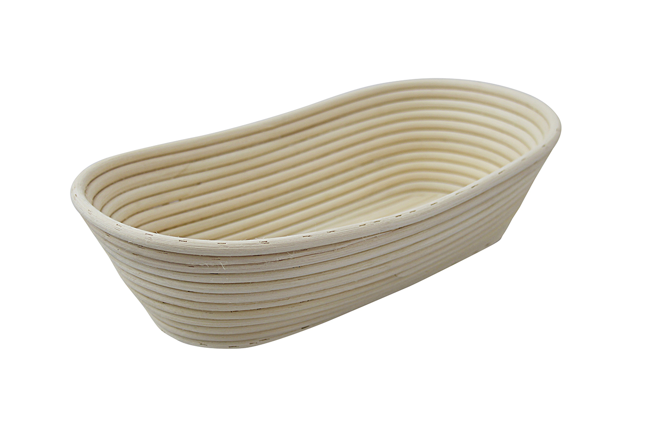 Brotform, Gärkorb oval, Peddingrohr, 320 x 180 mm, 1500 g