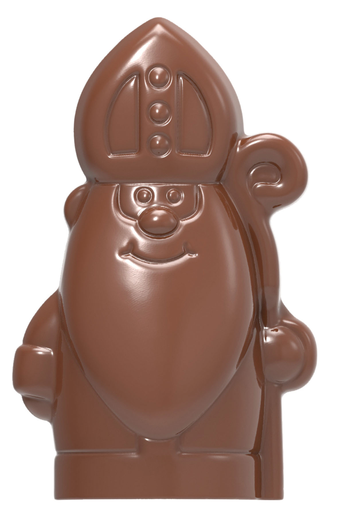 Schokoladen- Form Nikolaus, 275 x 135 mm, 1 x 4 Stück 100 x 59 x 21 mm