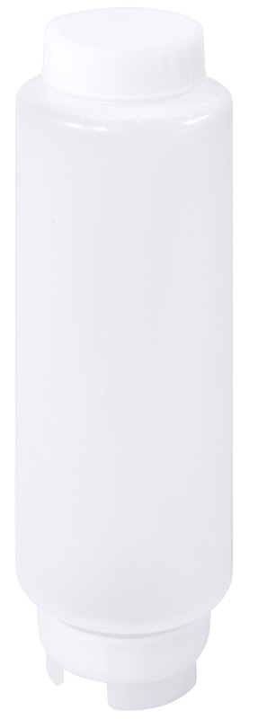 Quetschflasche mit Mittelmembrandeckel, I: 0,6 ltr., D: 7 cm, H: 21 cm, PE
