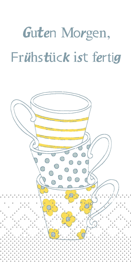Servietten - FRÜHSTÜCK IST FERTIG Tissue