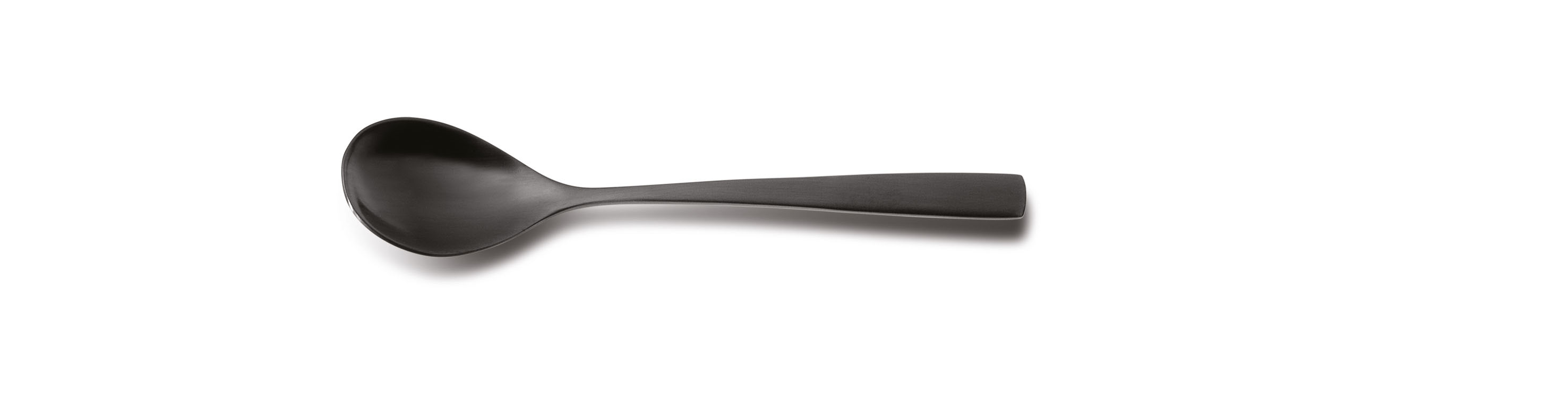 Comas, BCN Colors : PVD Schwarz 18/0 - Mokka-, Espressolöffel satiniert 110 mm