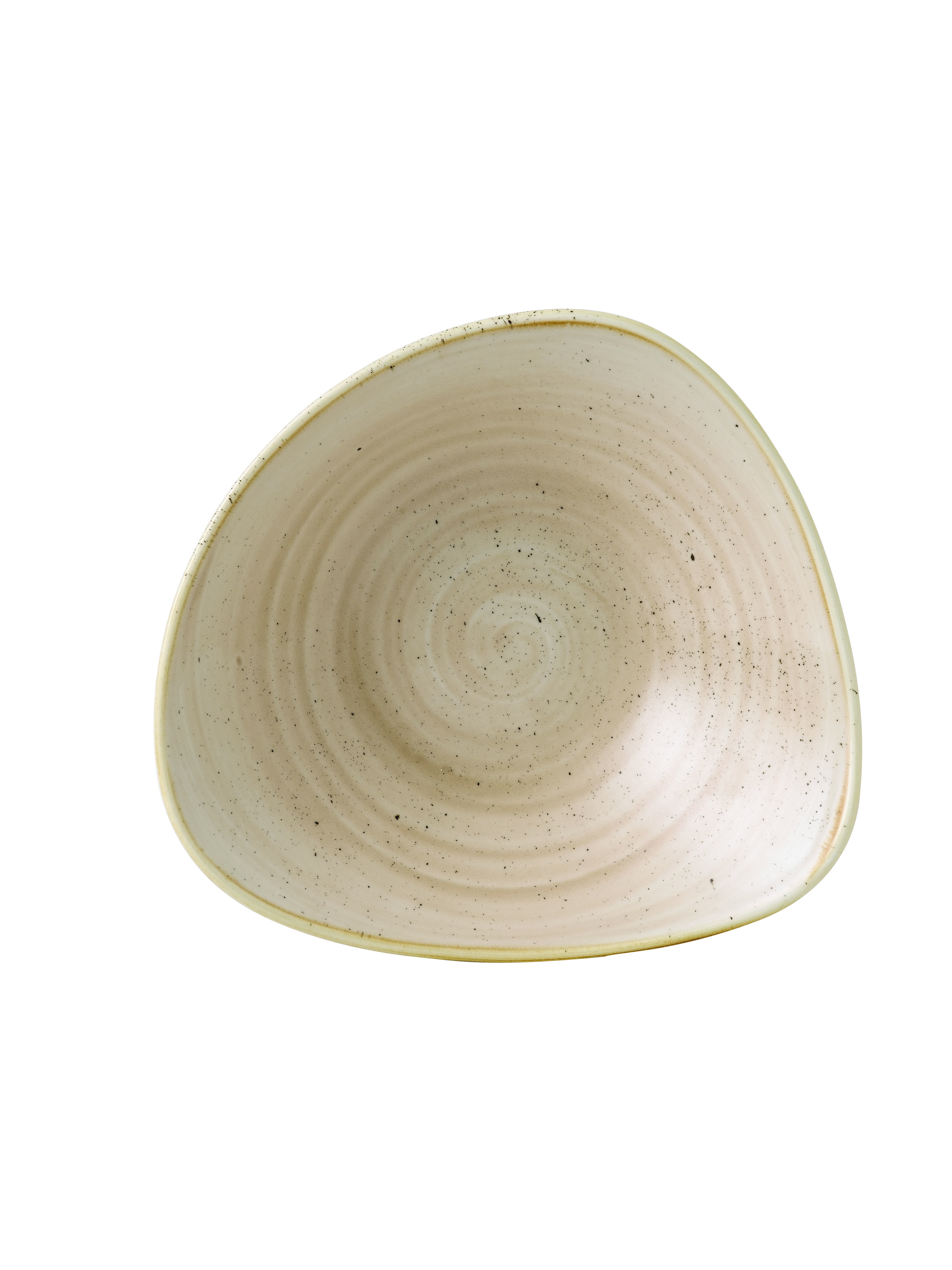 Churchill, Stonecast : Nutmeg Cream - Schale dreieckig, 23,5 cm/ 0,6 ltr.