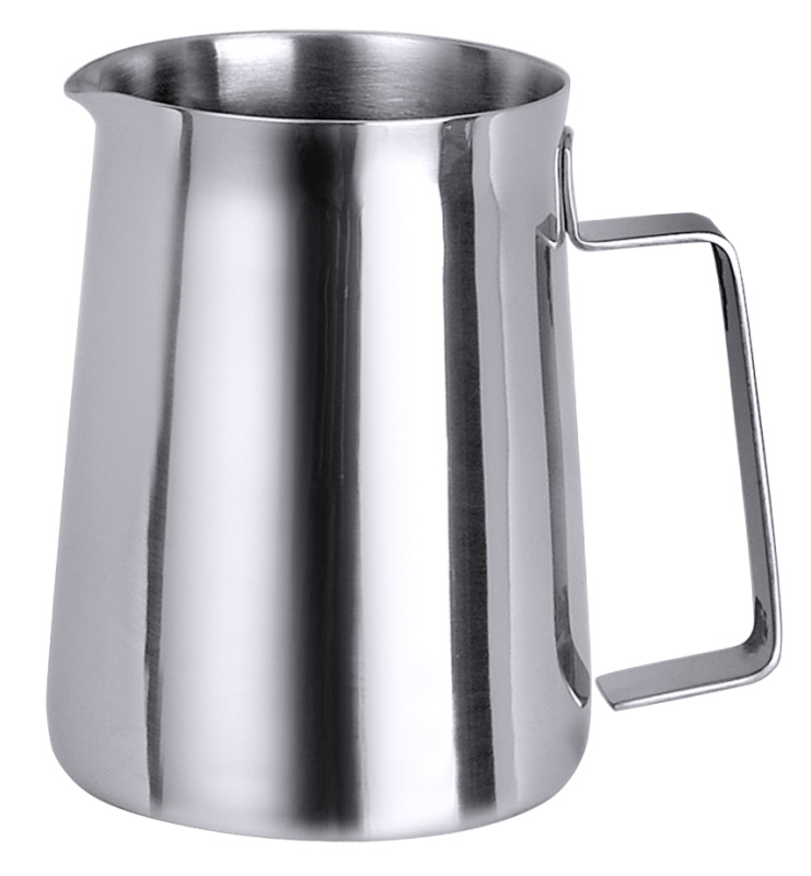 Milch-/Wasserkanne, Edelstahl, I: 0,3 ltr., D: 7,5 cm, H: 10 cm