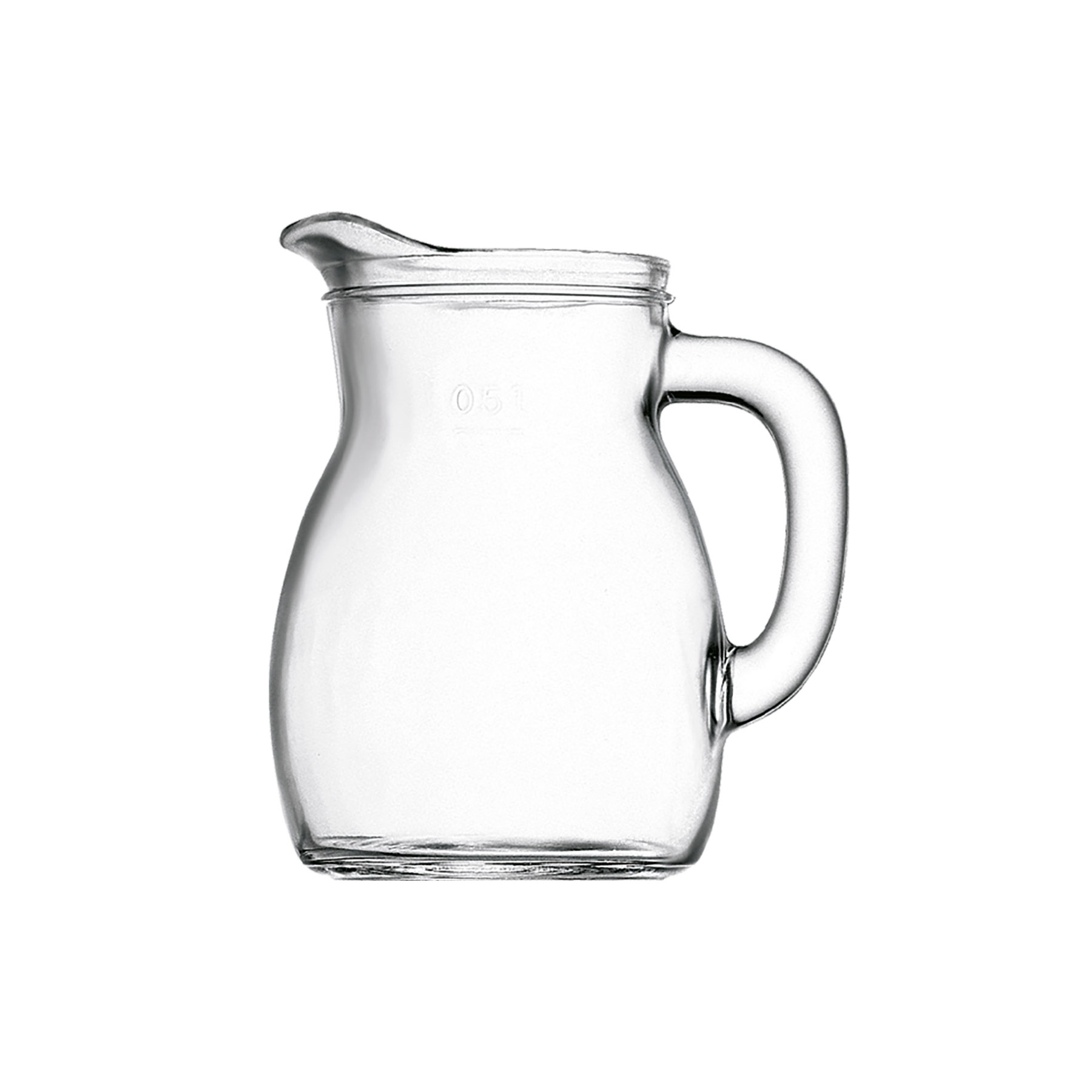 Krug Bistrot m. Füllstrich 0.5 ltr. |-|, Inhalt: 610 ml, D: 124 x 101 mm, H: 142 mm