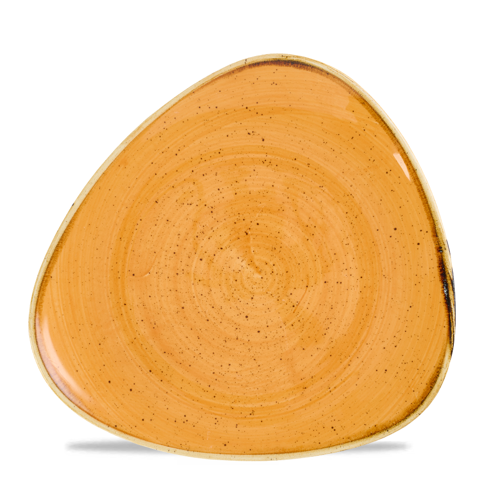 Churchill, Stonecast : Tangerine - Teller flach dreieckig, 24,5 cm