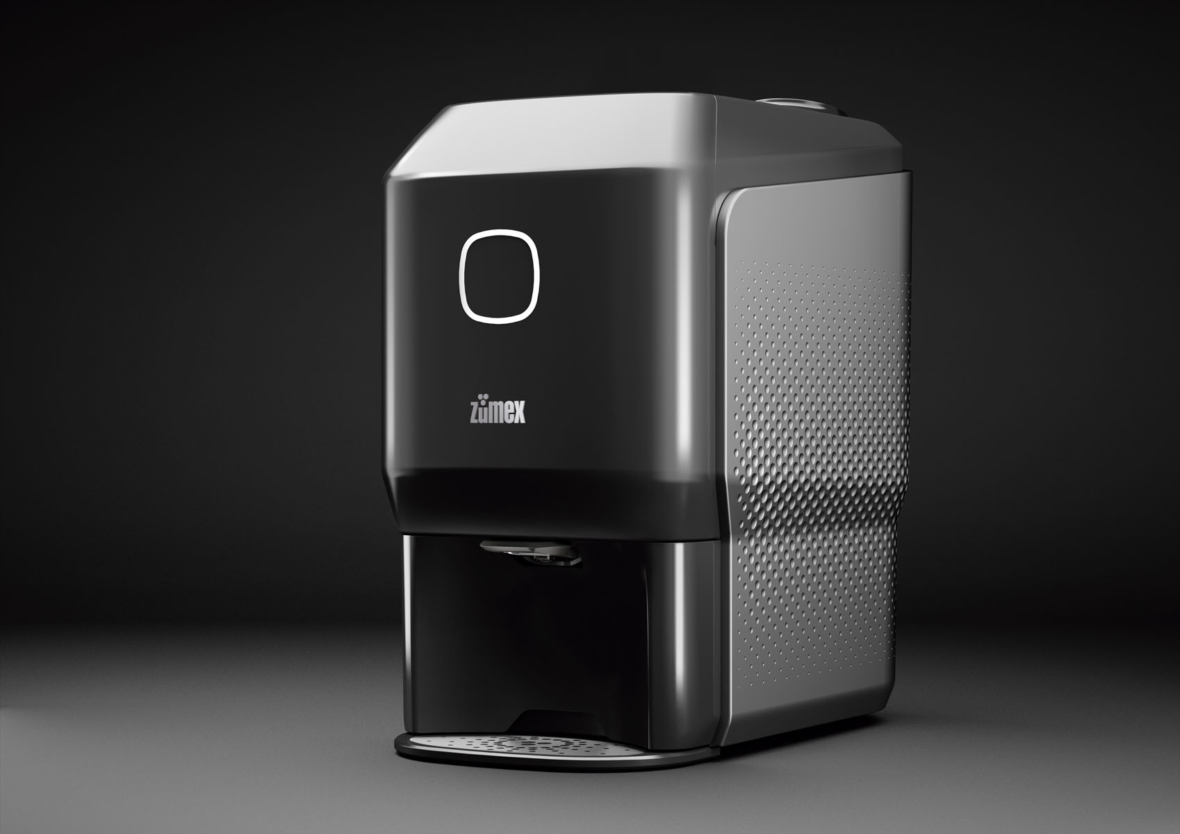 ZUMEX - SOUL SERIES 2, Saftpresse, KIT M: 6,4 - 8,1 cm, 30 x 48 x 53,7 cm, Farbe: Black Smoke Grey