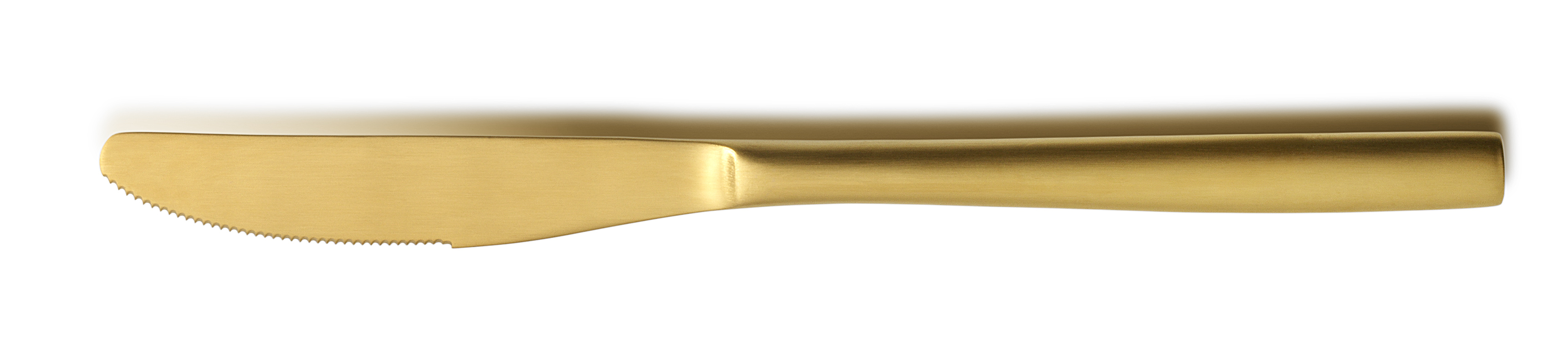 Comas, BCN Colors : PVD Gold 18/0 - Tafelmesser Vollheft satiniert 221 mm