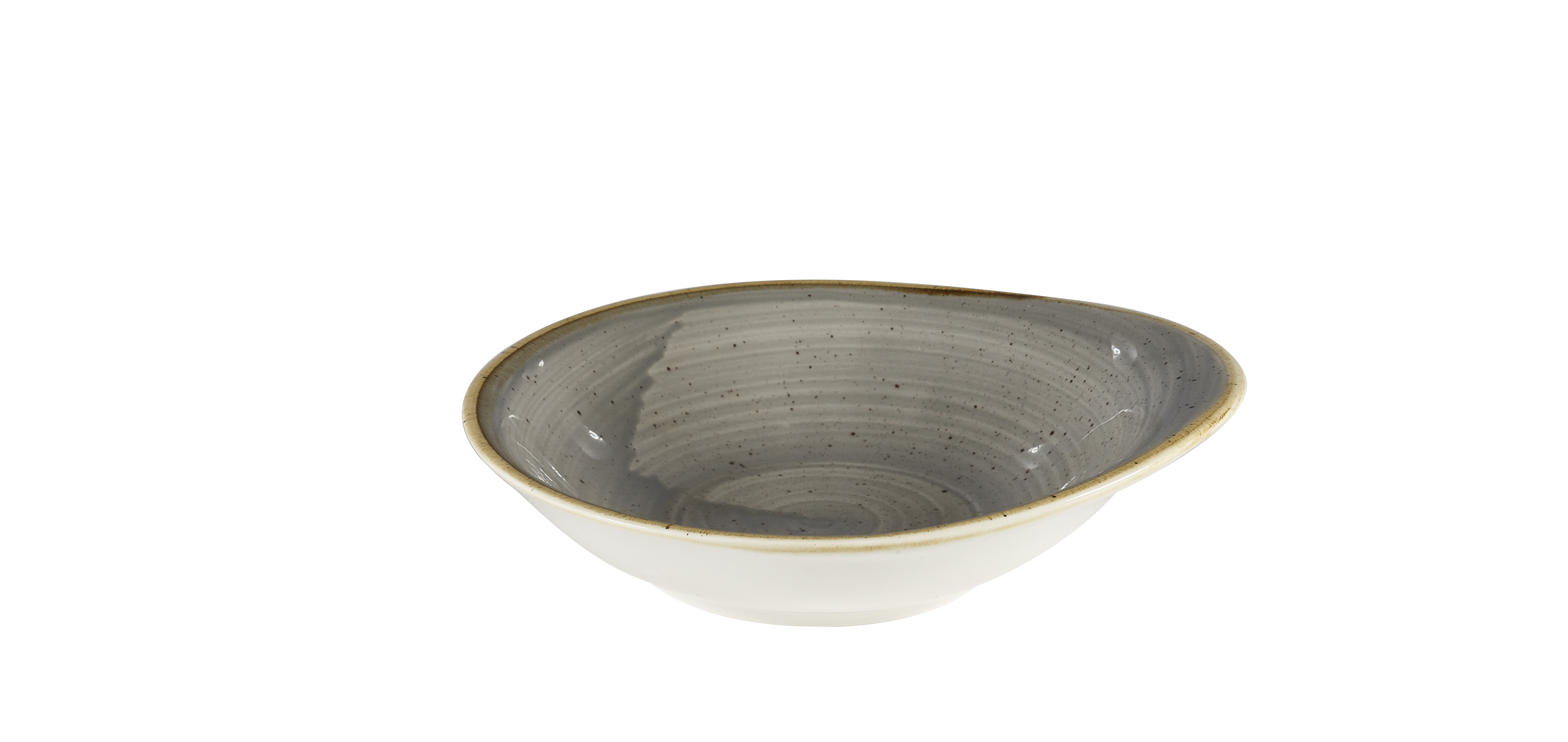 Churchill, Stonecast : Peppercorn Grey - Schale klein rund organisch, 16 x 14,5 cm/ 0,17 ltr.