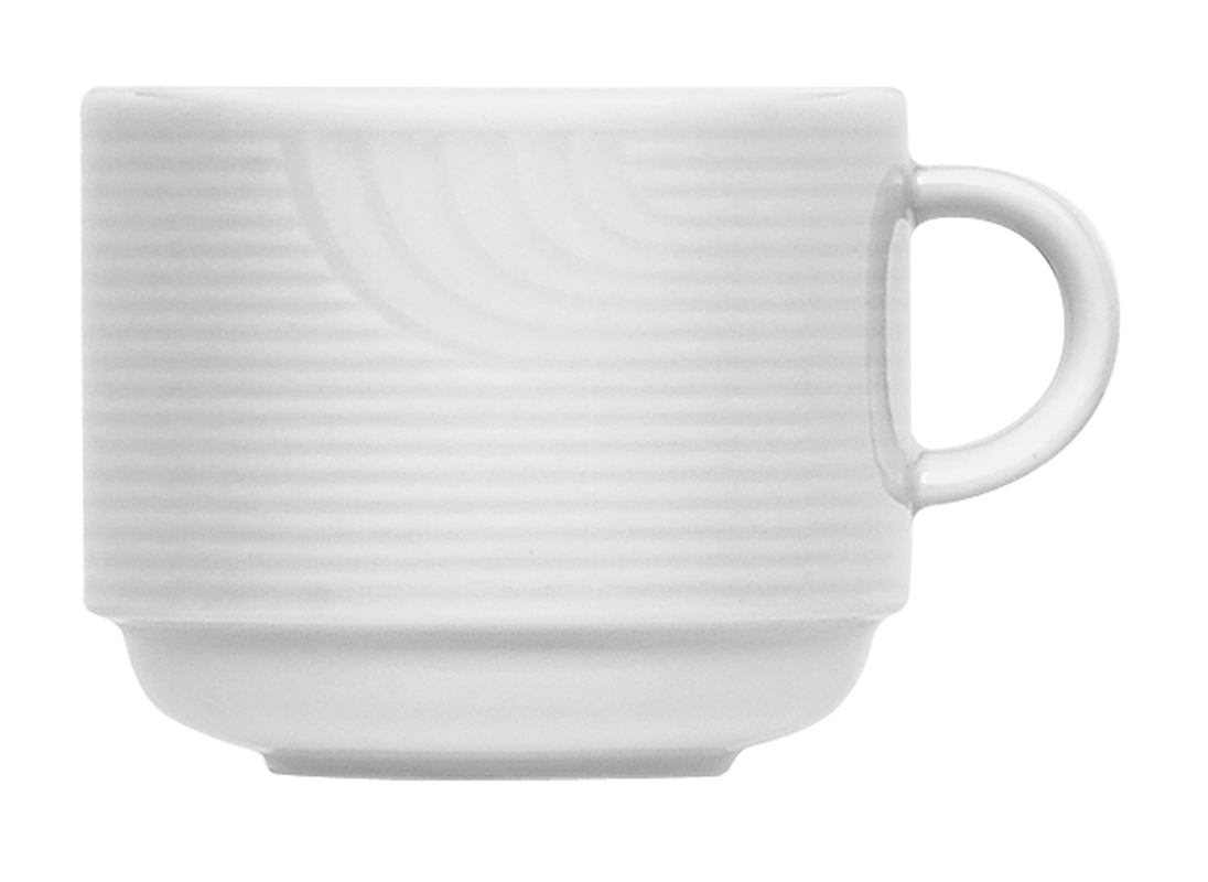 Bauscher, Carat - Tasse-Obere stpb., weiss, uni, 0,28 ltr.