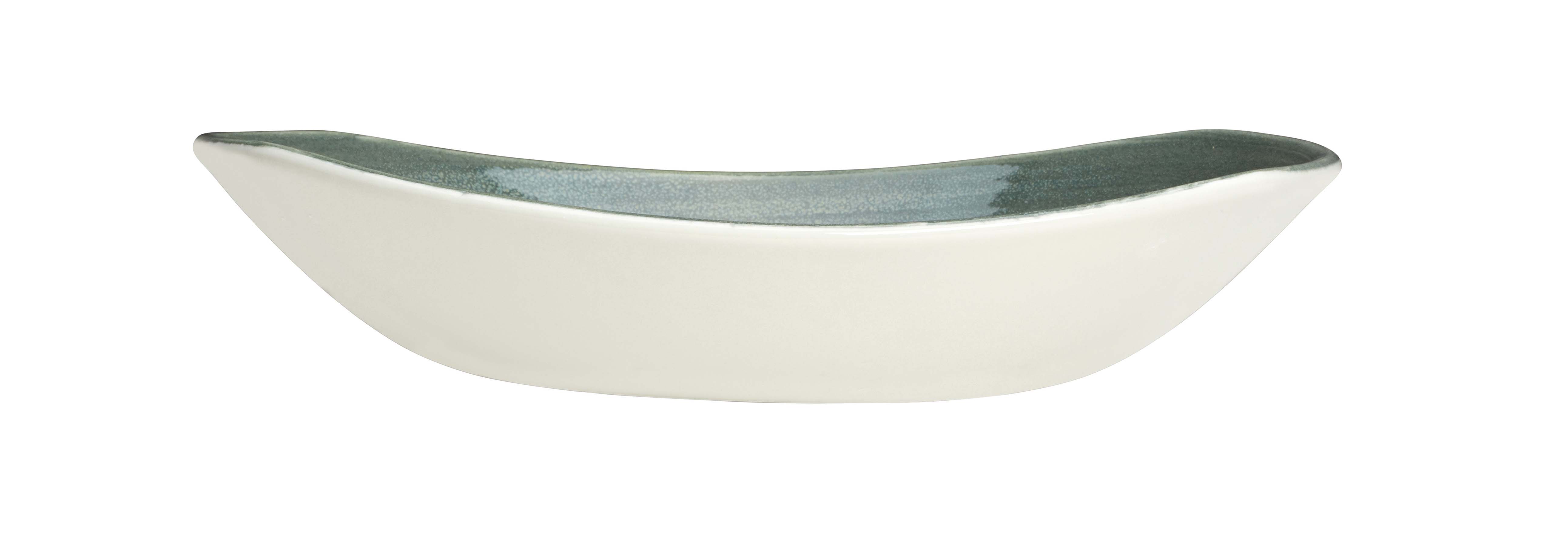 Steelite, Revolution : Jade 1778 - Teller halbtief oval Coup, 25,5 cm
