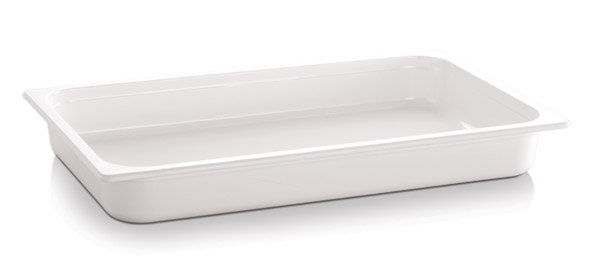 Behälter GN 1/2 ECO LINE, 32,5 x 26,5 cm, Tiefe: 10 cm Melamin, weiss