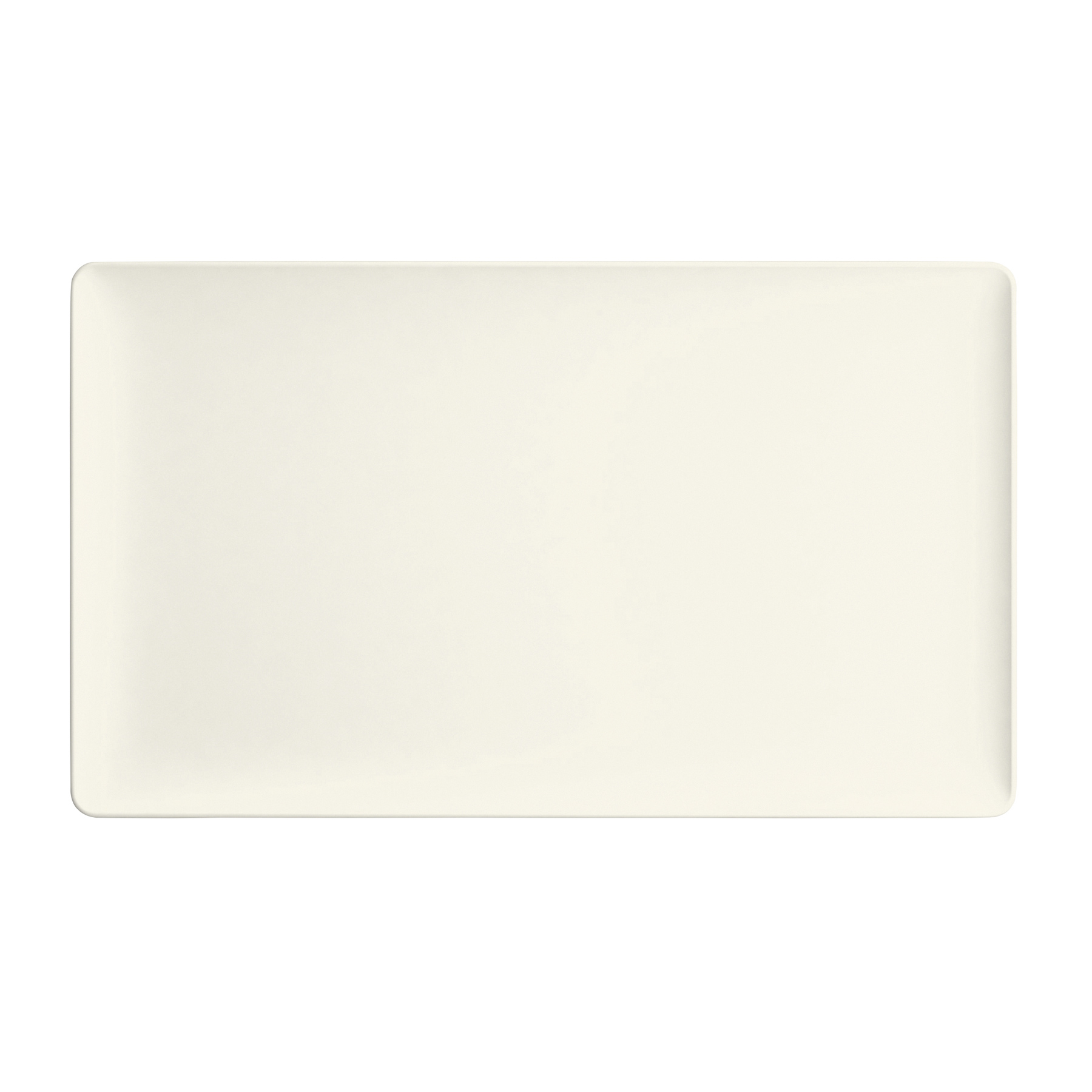 Bauscher, Purity - Platte rechteckig Coup, bonewhite, uni, 34 x 20 cm