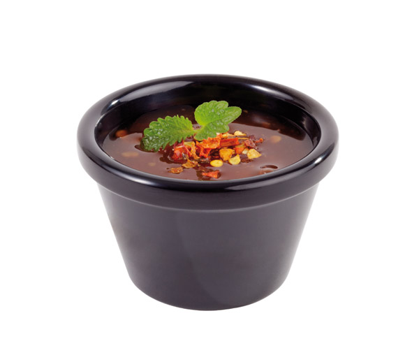 Dip-Schälchen CASUAL D: 6 cm, H: 3,7 cm, Melamin, schwarz, 0,04 ltr.