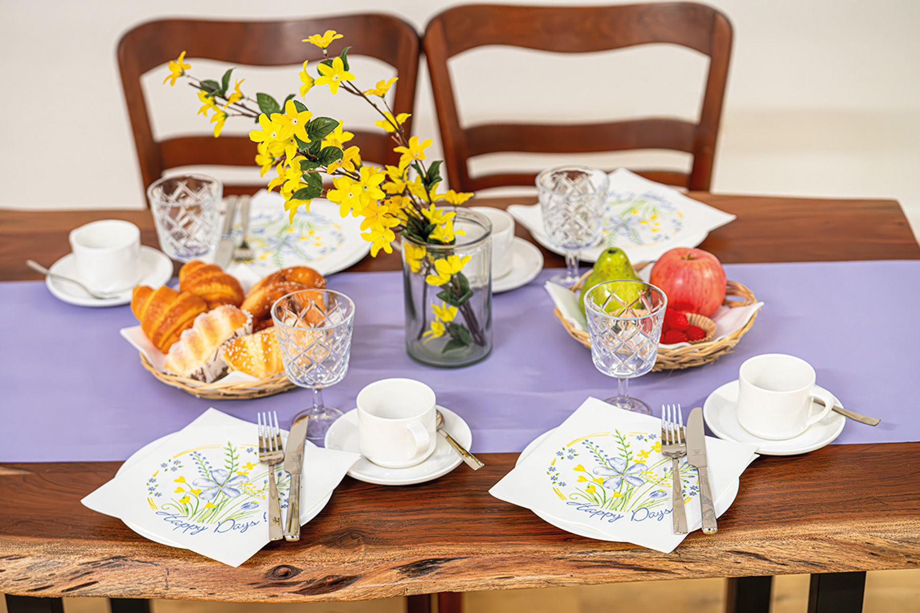 Servietten - Frühjahrsmotiv HAPPY DAYS Tissue