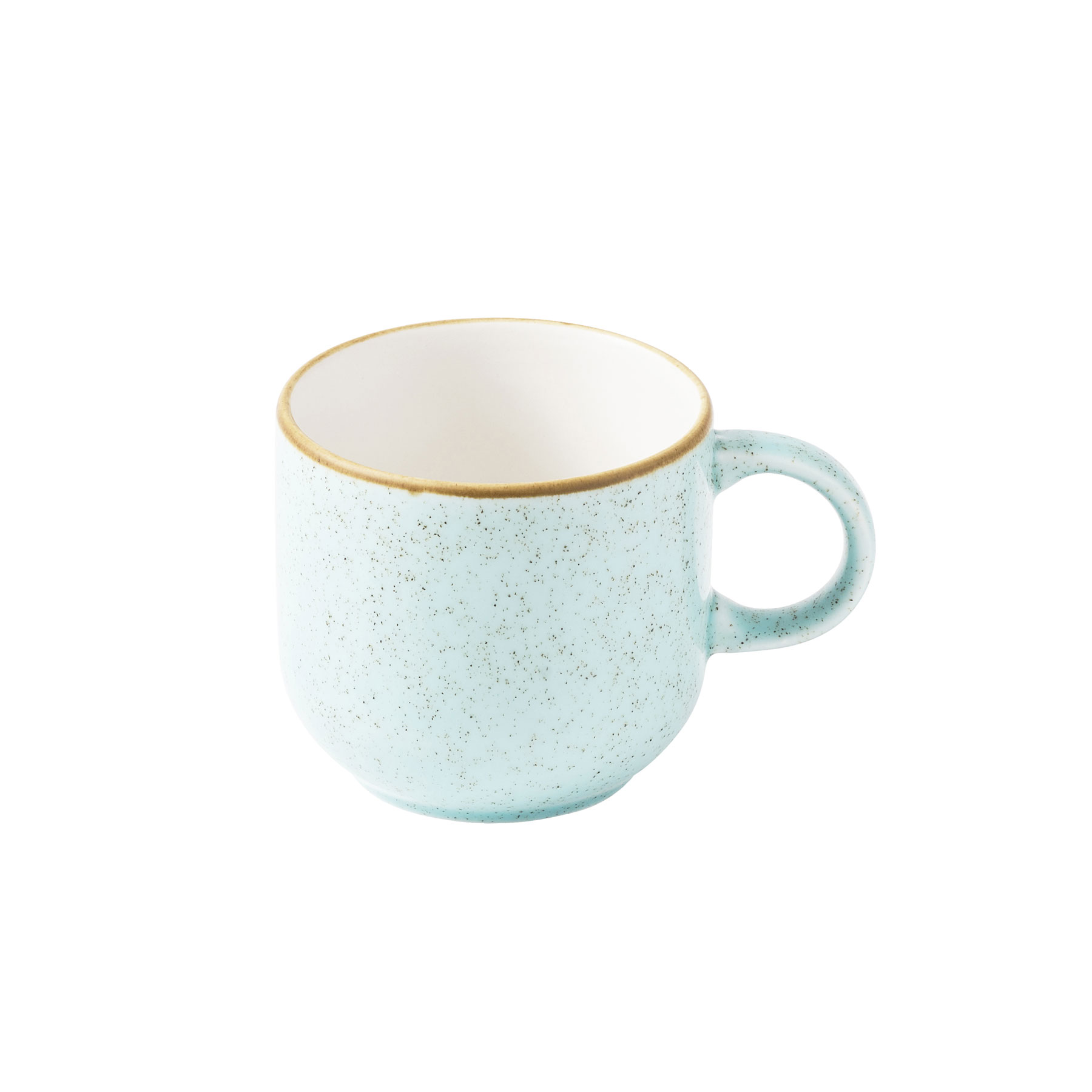 Churchill, Stonecast : Duck Egg Blue - Bubble Becher, 8,5 x 8 cm/ 0,28 ltr.