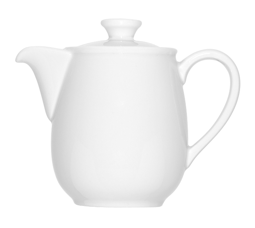 Bauscher, Bonn - Kaffeekanne m. Deckel, weiss, uni, 0,30 ltr.