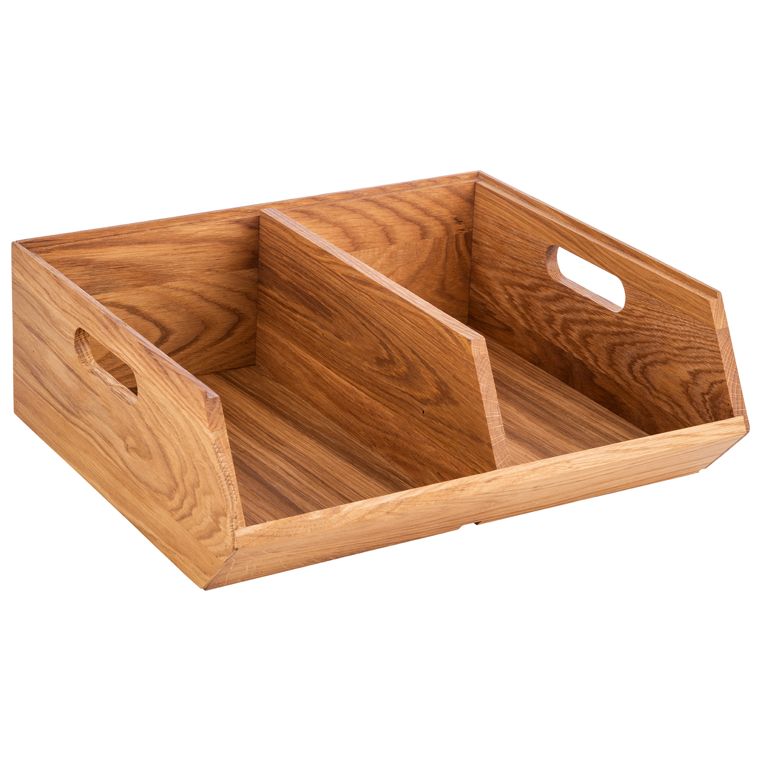 Buffet Box, Eichenholz geölt, 2 Fächer je: 25 x 16 cm, 35 x 31 x 12,5 cm