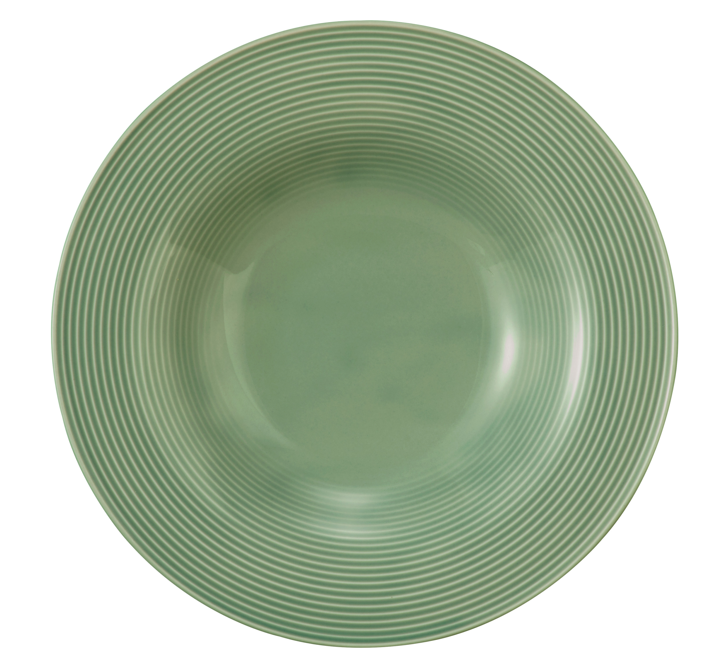 Seltmann Weiden, Beat : Salbeigrün - Pasta-, Salatteller rund mit Relief, 27,5 cm/ 0,5 ltr.