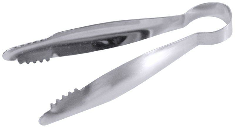 Eiszange, fugenlos, matt poliert, Edelstahl, L: 14 cm