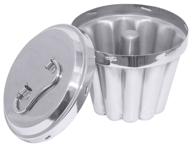 Puddingform, mit Innenrohr, EdSt., I: 1 ltr., D: 14 cm, H: 13,5 cm