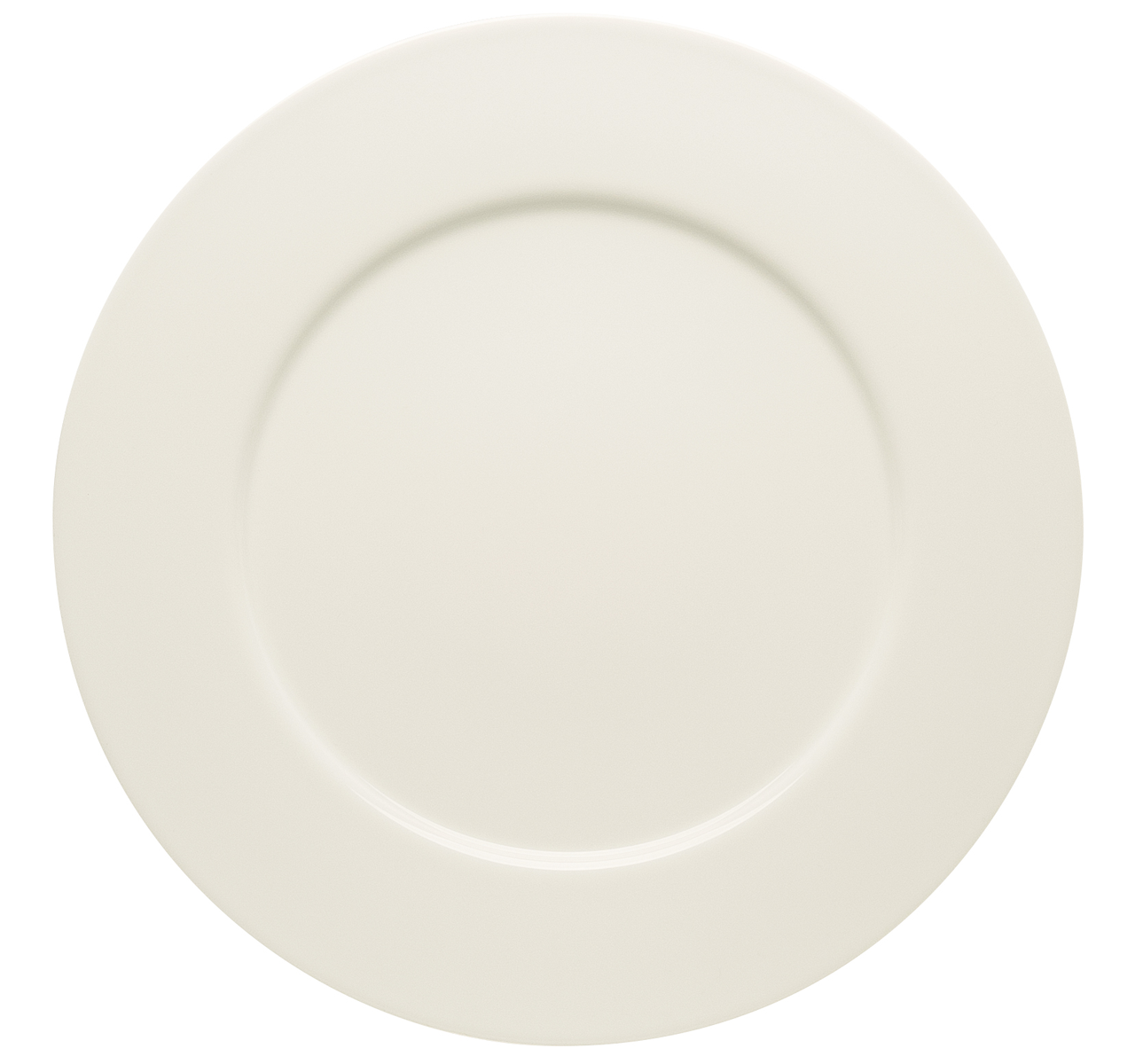 Bauscher, Purity - Teller flach Fahne, bonewhite, uni, 32 cm