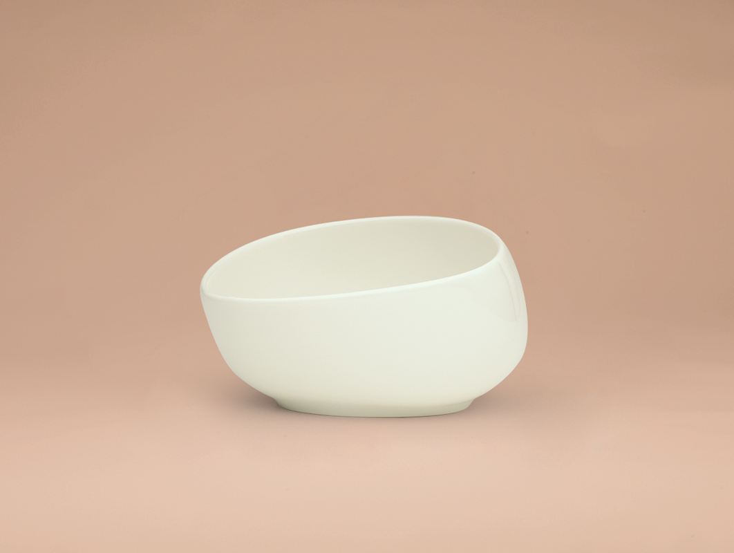 Schönwald, Wellcome - Schale asymmetrisch, creme, uni, 13 cm, 0,33 ltr.