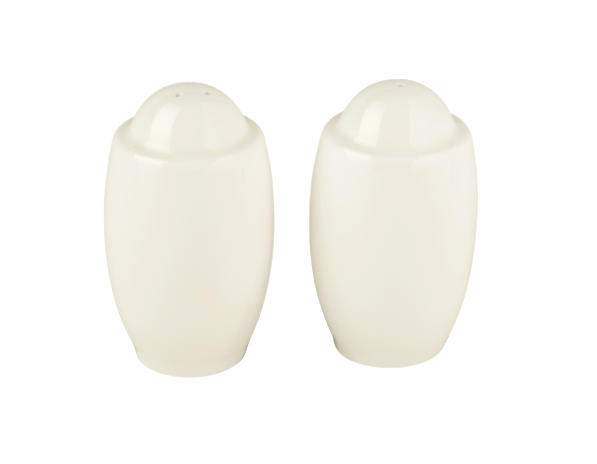 Seltmann Weiden, Maxim - Garnitur Salz/ Pfeffer, creme, uni, 7,9 cm
