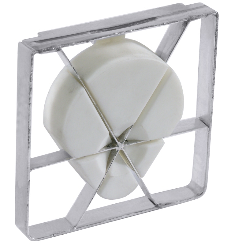 Schneideinsatz 6 Segmente mit Drücker, Edelstahl