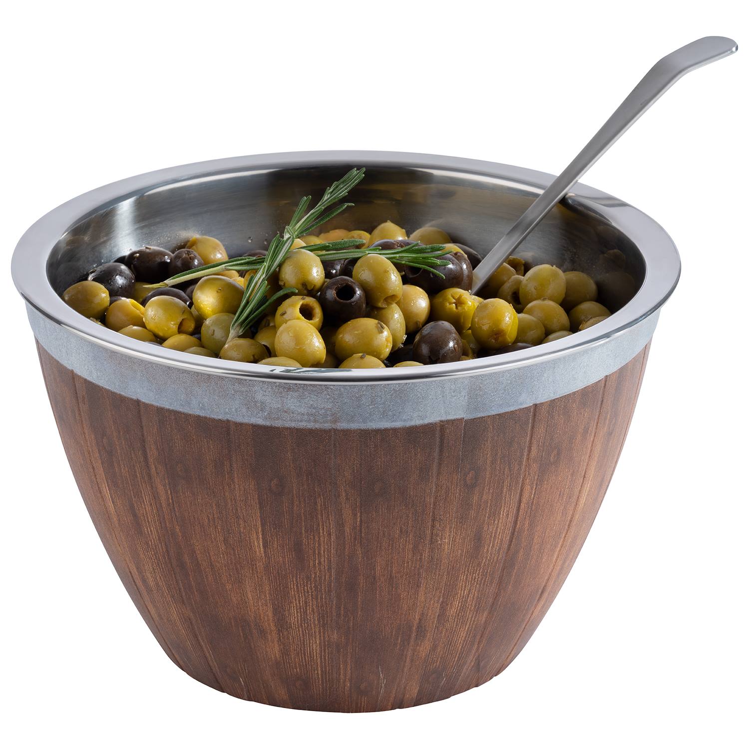 Fass, 2-teiliges Set, D: 26 cm, H: 16 cm, I: 4,5 ltr.