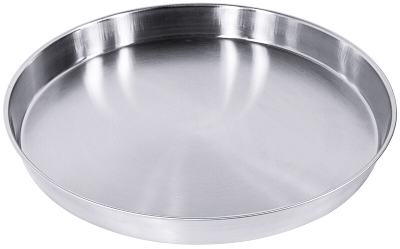 Bierglasträger, gebördelter Rand, Edelstahl, D: 32 cm, H: 4 cm