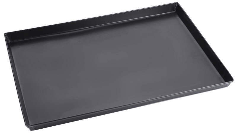 Pizzablech, rechteckig, Schwarzblech, 50 x 35 x 3 cm