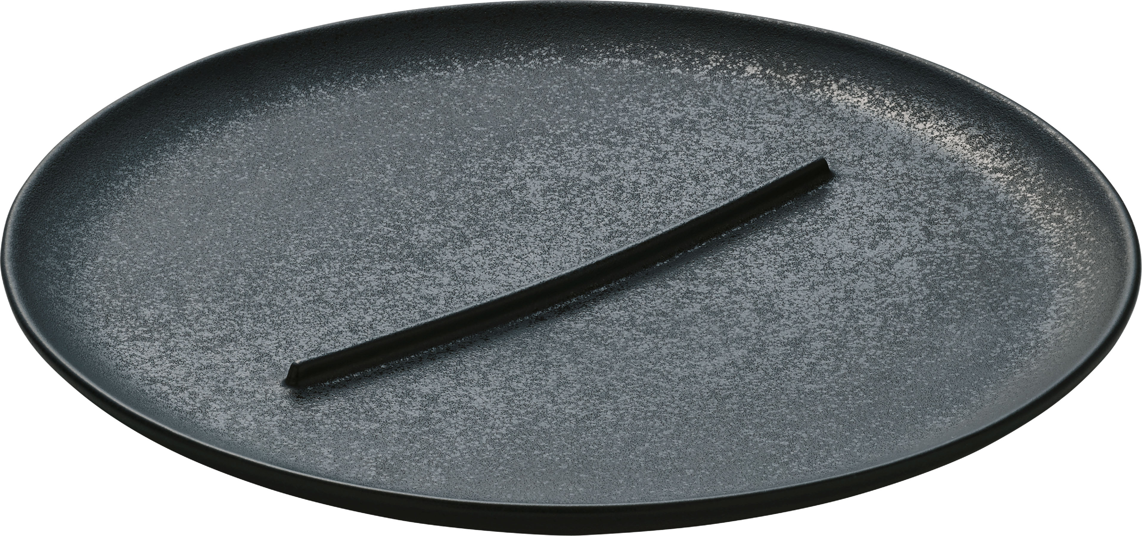 Playground, Steinzeug - COAST & COUNTRY : Teller flach rund m. einem Steg 28 cm