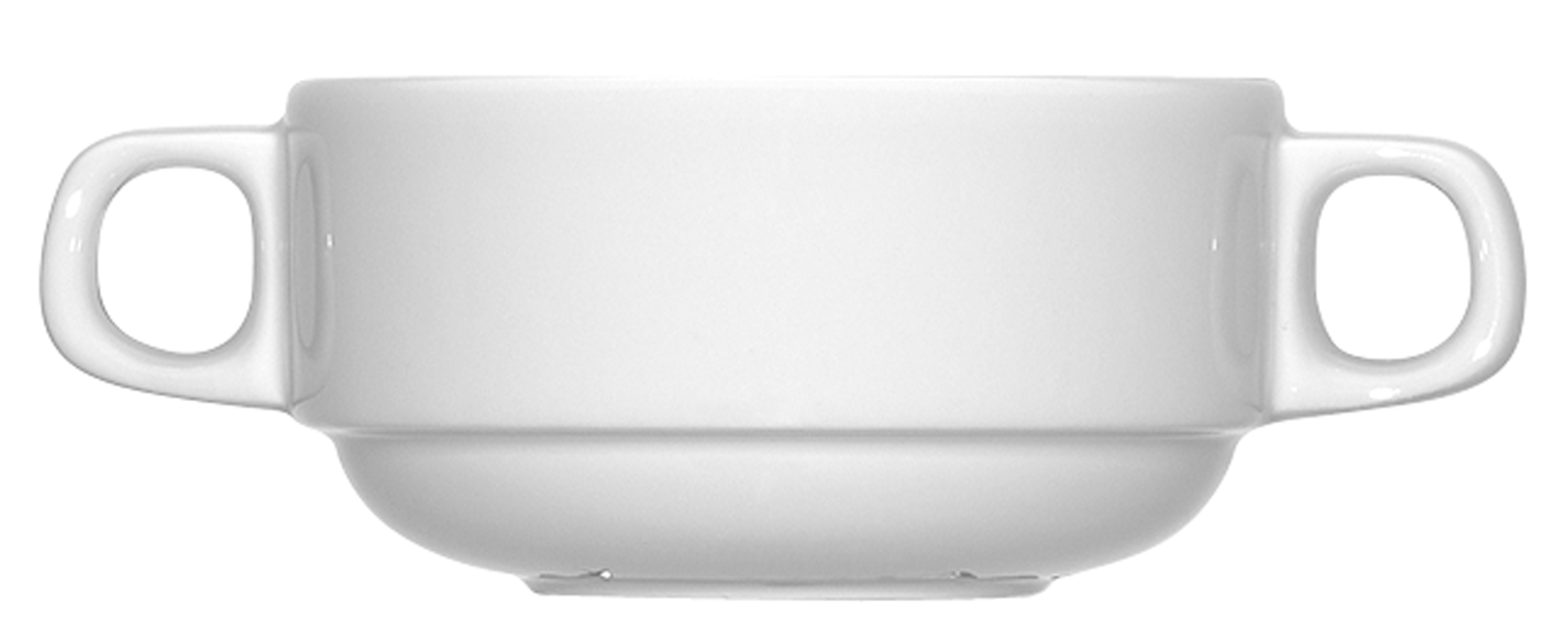 Bauscher, 6200 - Suppen-Obere stpb., weiss, uni, 0,25 ltr.