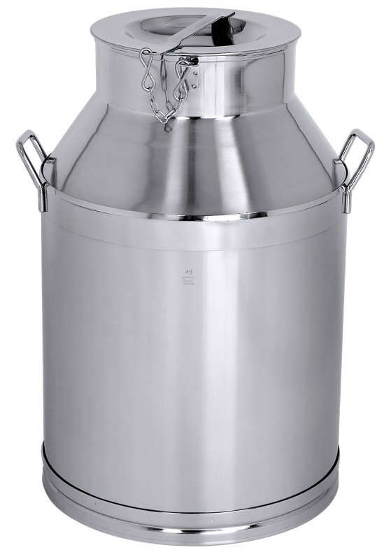 Transportkanne, I: 50 ltr., D: 35,5 cm, H: 65 cm, Edelstahl