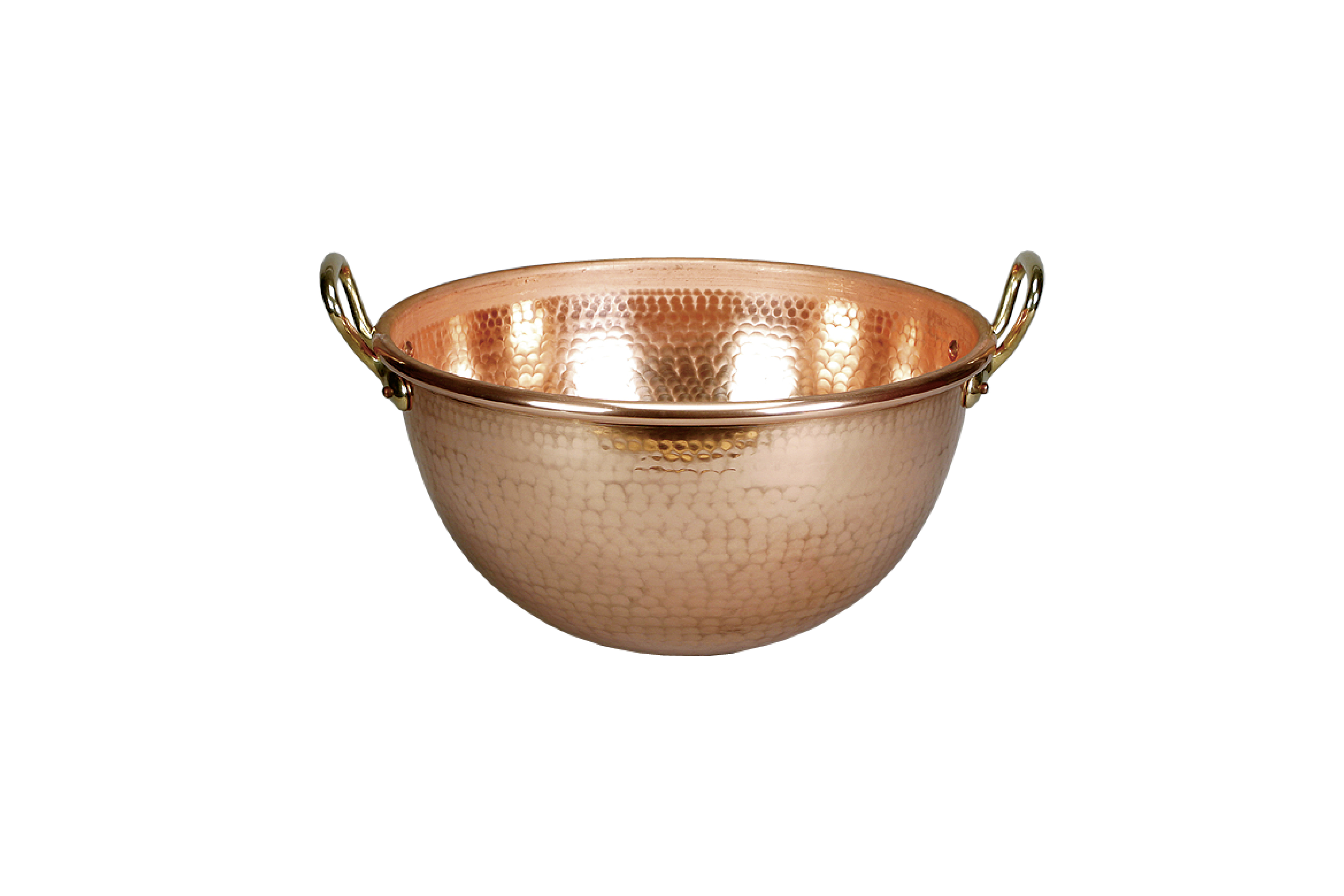 Kupfer- Eiweissschüssel mit Griffen, 260 mm/ 4,6 ltr.