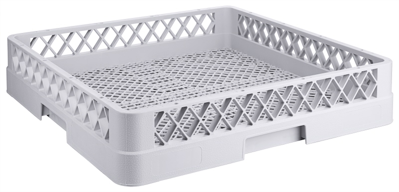 Geschirrspülkorb KLEINTEILE, graues PP, stapelbar, 50 x 50 x 10 cm