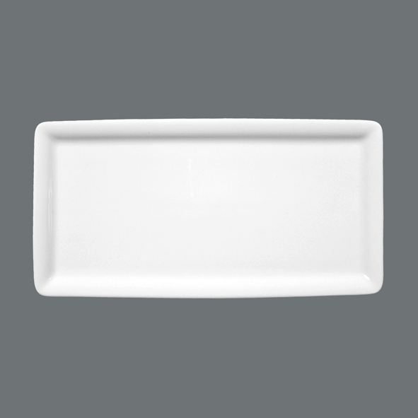 Seltmann, Buffet Gourmet - Platte 5170, uni, weiss, 10 x 20 x 1,5 cm