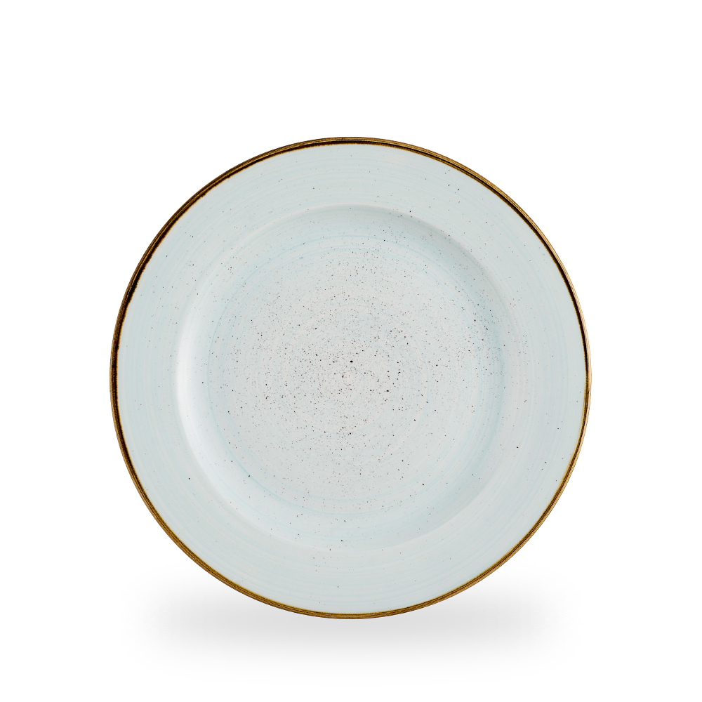 Churchill, Stonecast Profile : Duck Egg Blue - Teller flach Fahne, 27,6 cm
