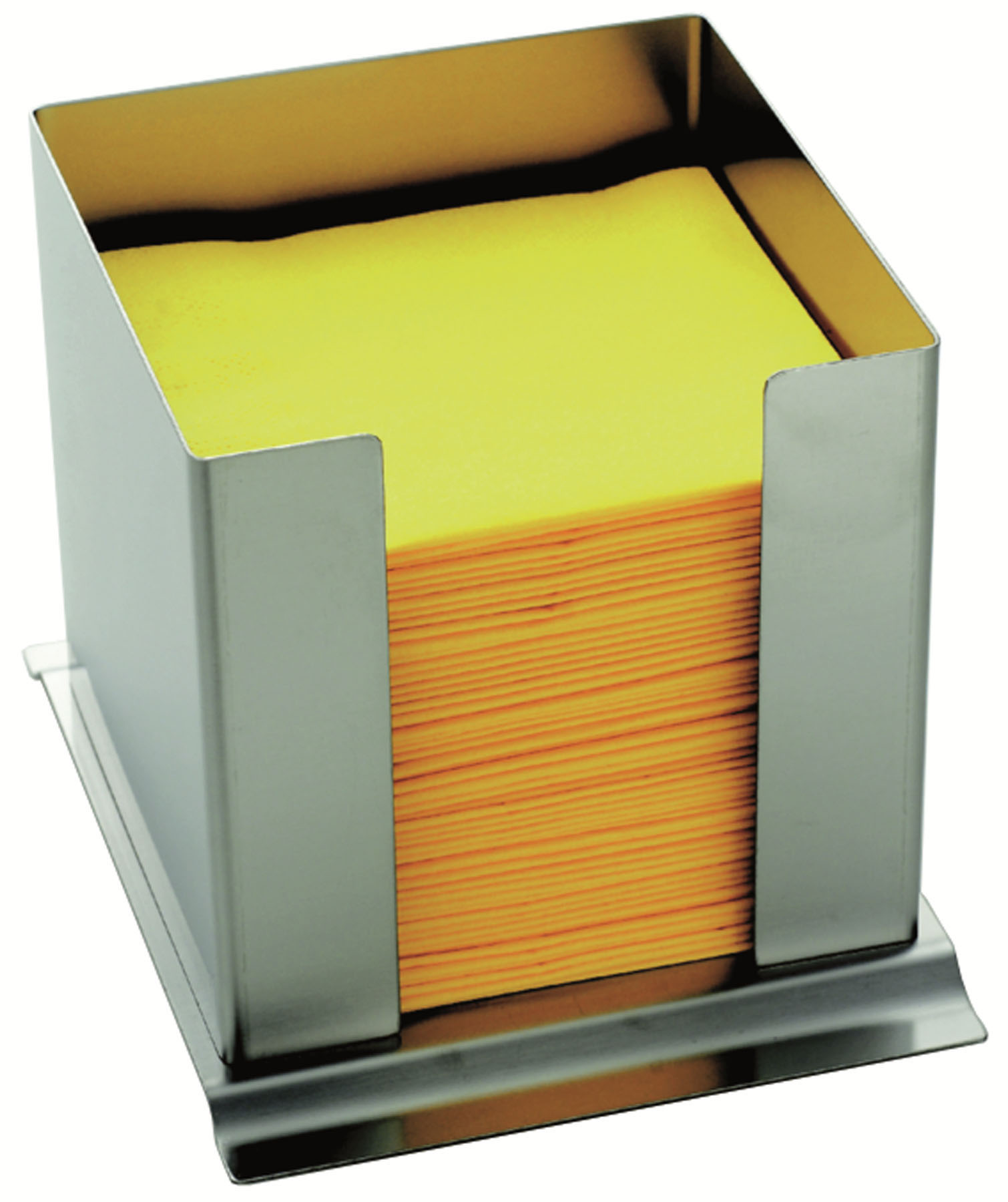 Serviettenbox für Servietten 33er/8-fach, Modell 36A, EdSt. 18/10, LxBxH: 170 x 85 x 130 mm