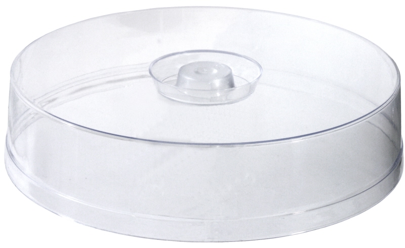 Tortenhaube, flach, PS, D: 29,5 cm, H: 7 cm