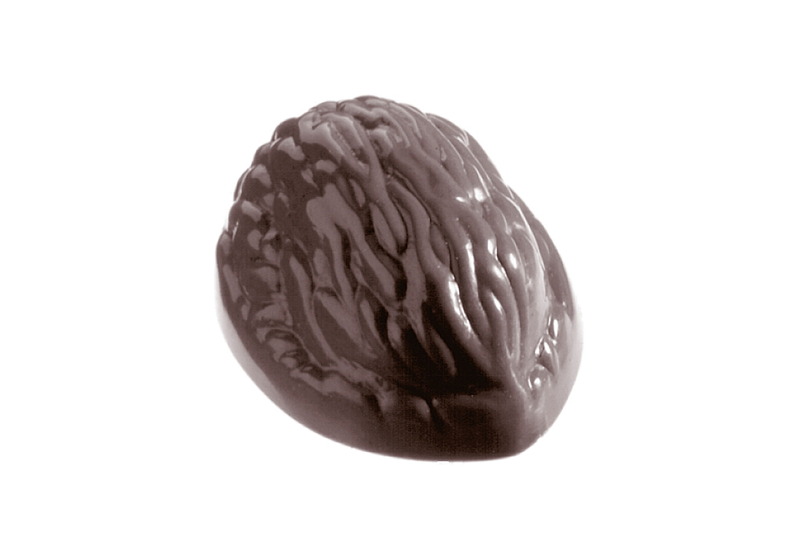 Schokoladen- Form Walnuss Schale, 275 x 135 mm, 3 x 8 Stück 38 x 29 x 18 mm
