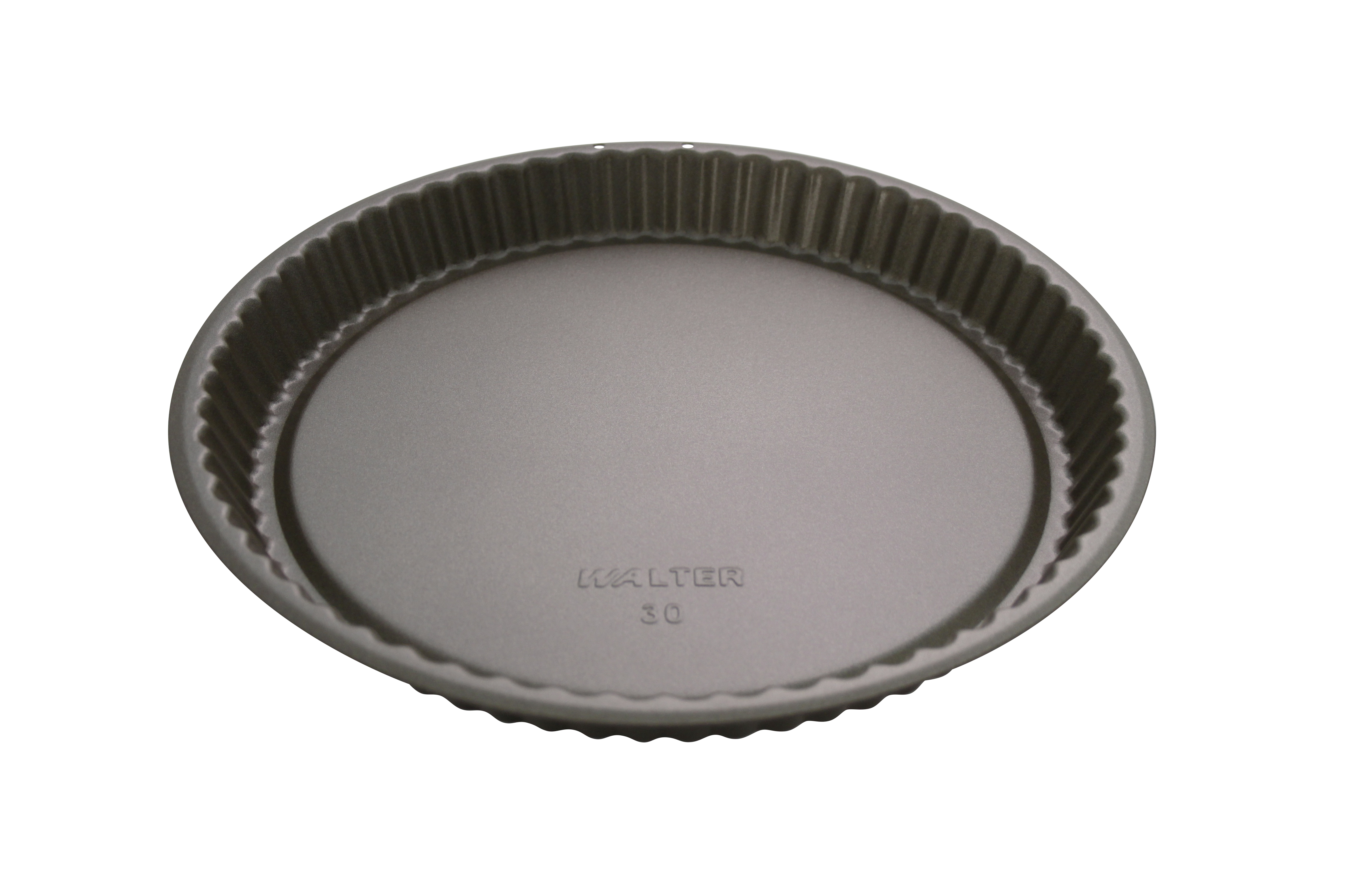 Obstortenform, gerippter Rand, geprägter Boden, Do: 300 mm, Du: 273 mm, H: 32 mm