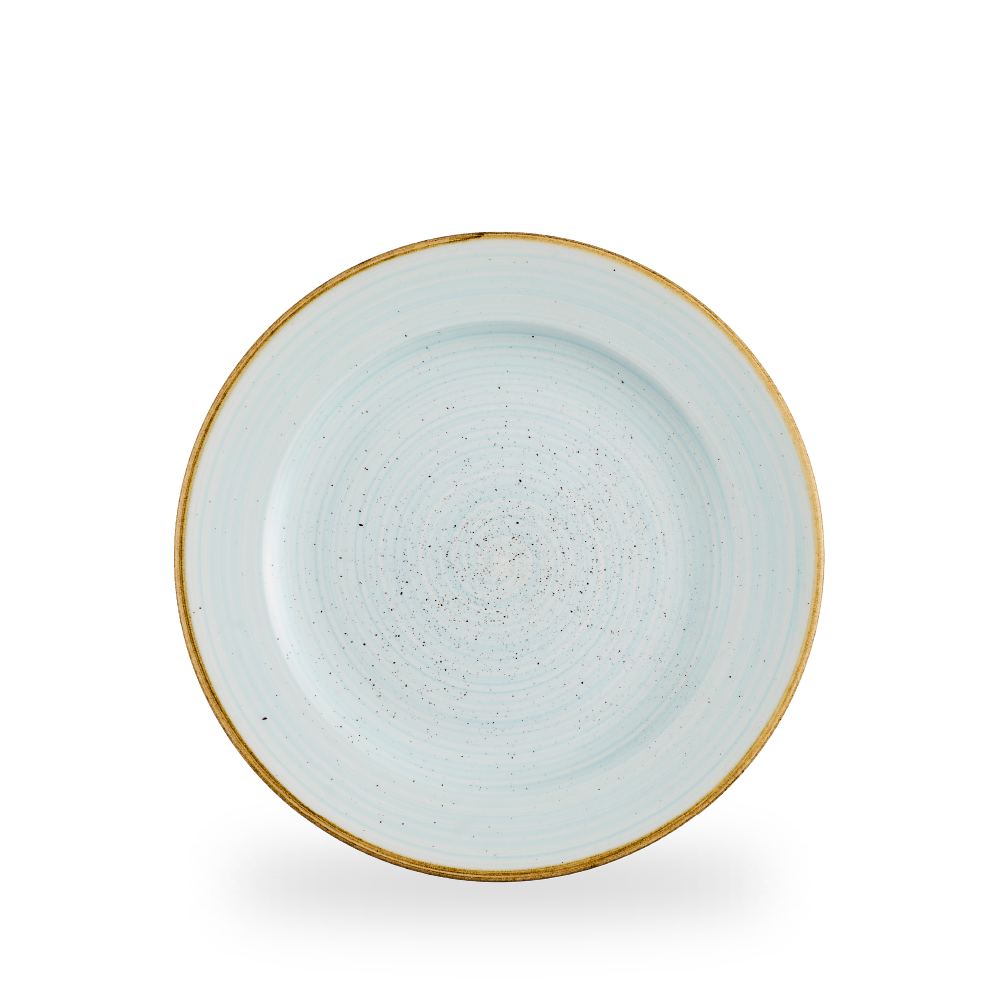 Churchill, Stonecast Profile : Duck Egg Blue - Teller flach Fahne, 26,1 cm