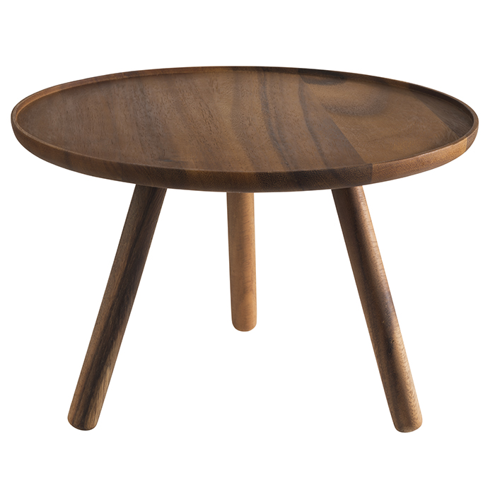 Buffetständer ACACIA, D: 30,5 cm, H: 20 cm, Akazienholz