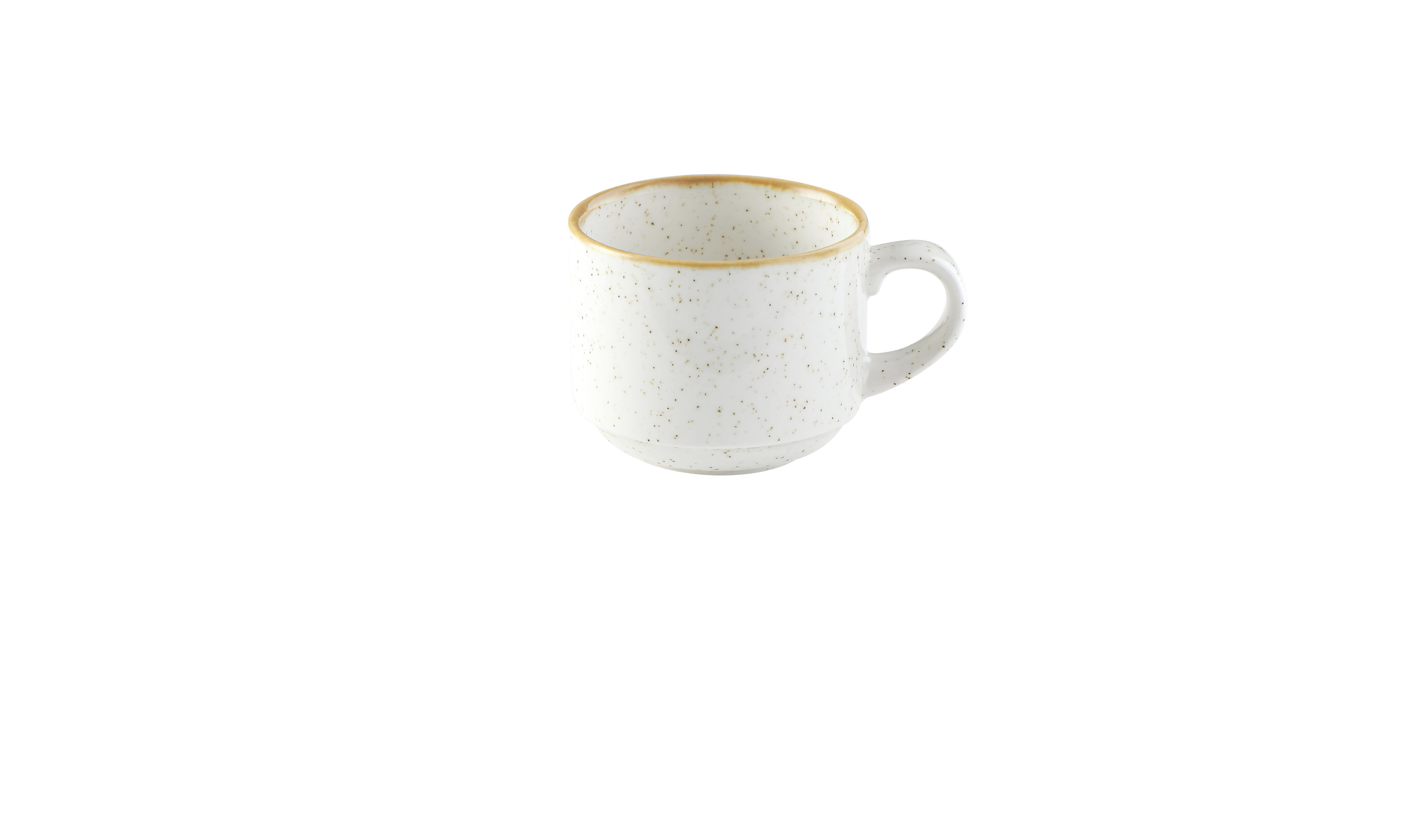 Churchill, Stonecast : Barley White - Tasse-Obere stapelbar, 8,5 x 7 cm/ 0,22 ltr.