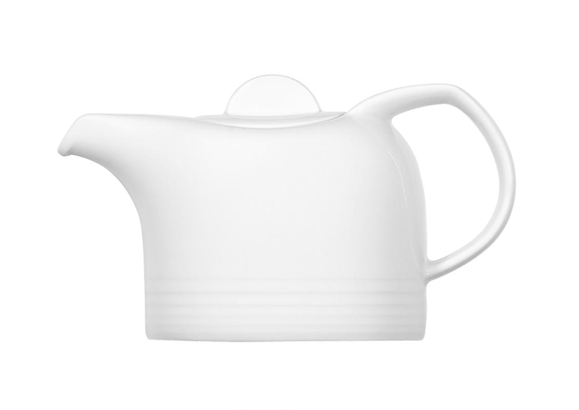 Bauscher, Dialog - Teekanne m. Deckel, weiss, uni, 0,35 ltr.