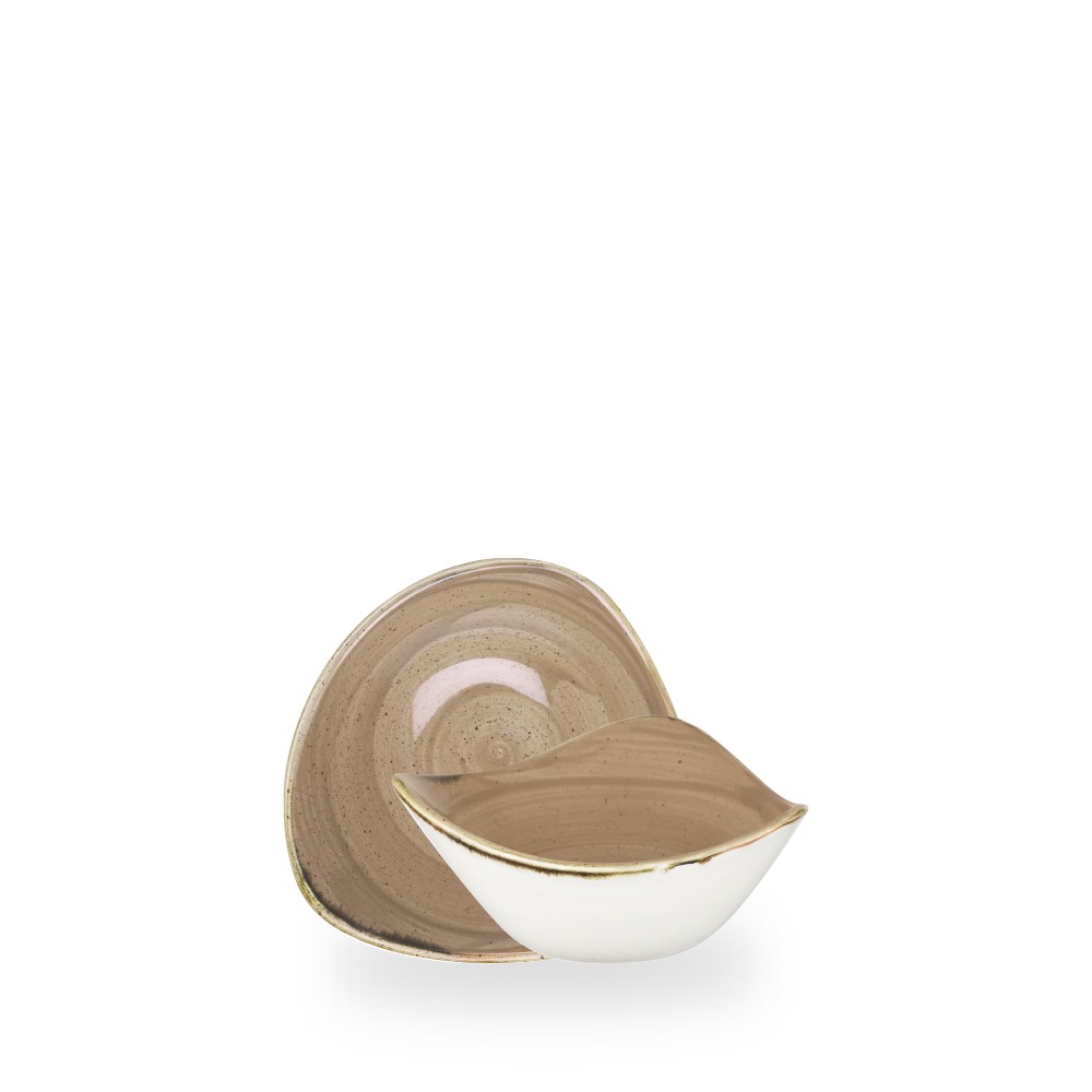 Churchill, Stonecast : Truffle - Schale dreieckig, 15,3 cm/ 0,26 ltr.
