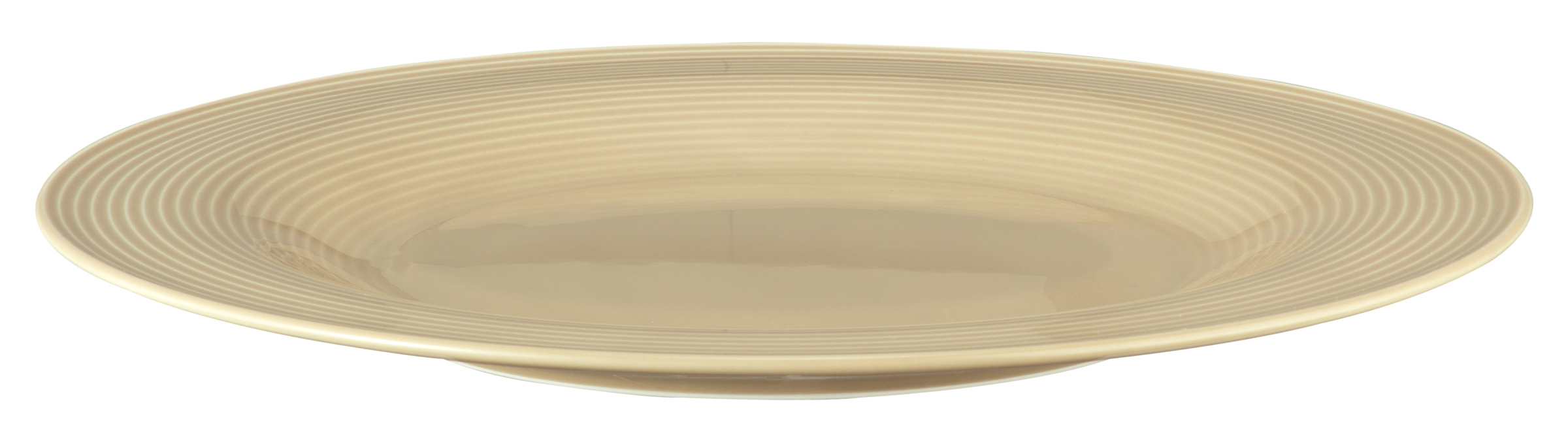 Seltmann Weiden, Beat : Sandbeige - Teller flach mit Relief 30 cm