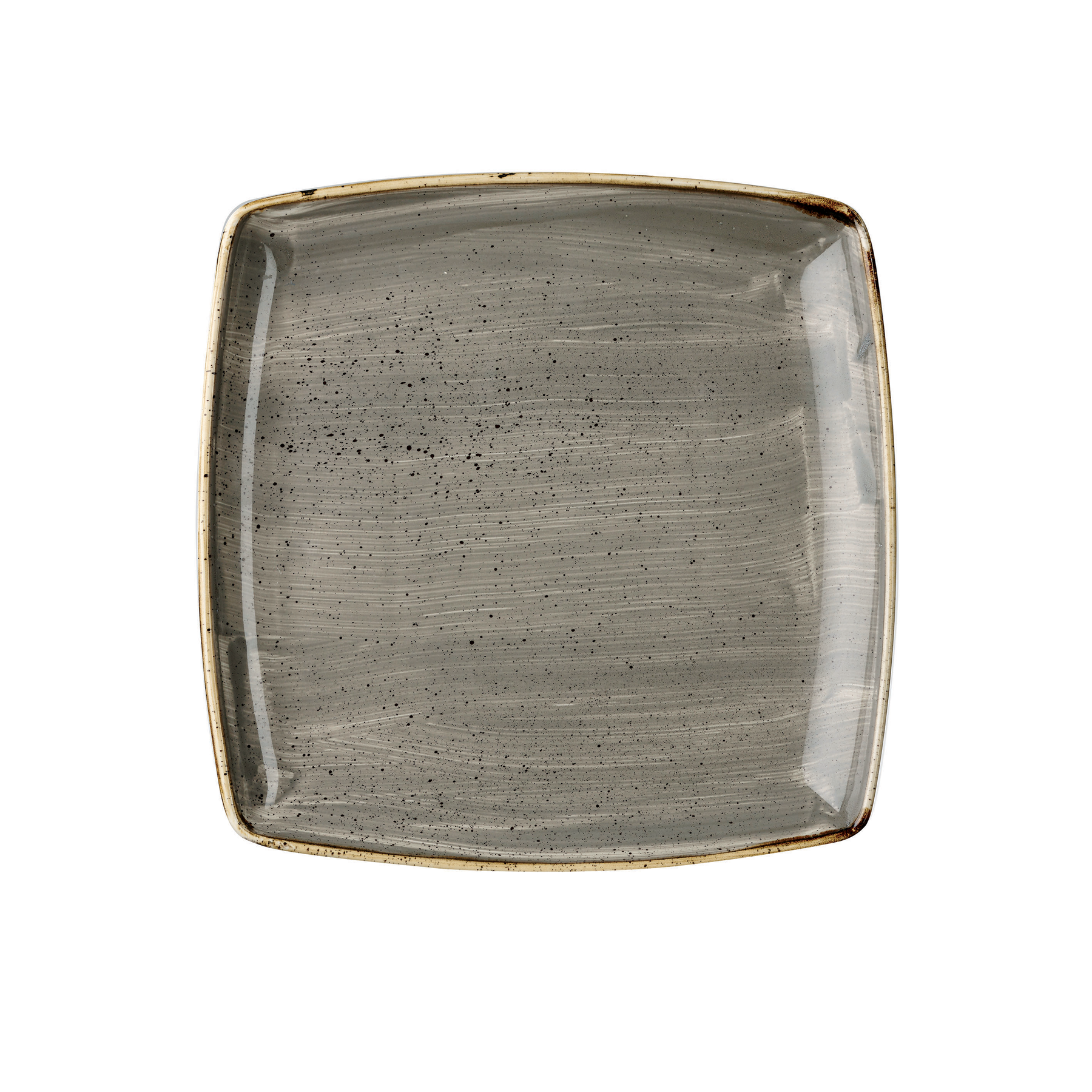 Churchill, Stonecast : Peppercorn Grey - Platte tief quadratisch 26,8 x 26,8 cm