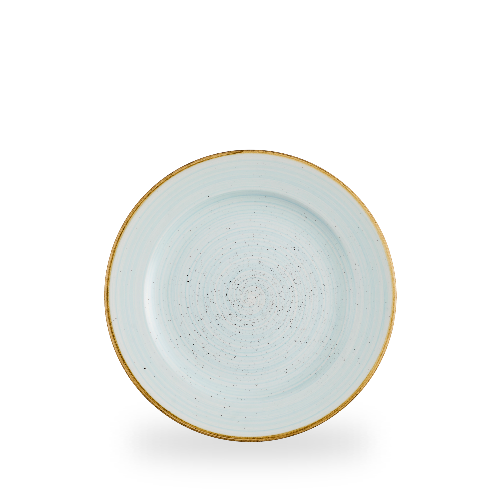 Churchill, Stonecast Profile : Duck Egg Blue - Teller flach Fahne, 23,4 cm